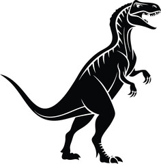 Dinosaur Silhouette, Vector Design, Dinosaur Icon