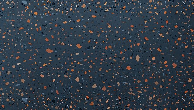 Graphite terrazzo texture on abstract background design illustration 