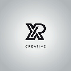 Obraz premium Initial Unique YR RY Letter Business Logo Design Vector Template.