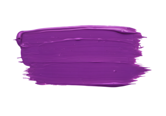 Purple Paint Brush Stroke PNG Isolated On A Transparent Background.