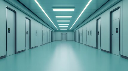 Obraz premium Futuristic Manufacturing Facility with Robotic Automation and Sleek Architectural Design