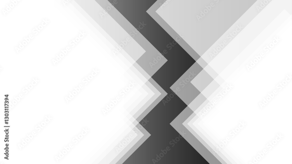 Poster Dynamic Momentum Abstract Rectangle Pattern Tech background. White and gray geometric pattern with silver light. Modern white and grey gradient color geometric backdrop design cube