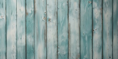Weathered teal wood planks background texture.