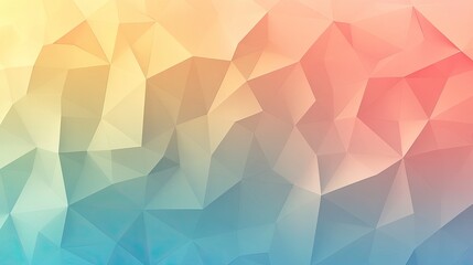 Fototapeta premium Abstract geometric background, pastel colors, vibrant triangles, digital art, design inspiration, wallpaper
