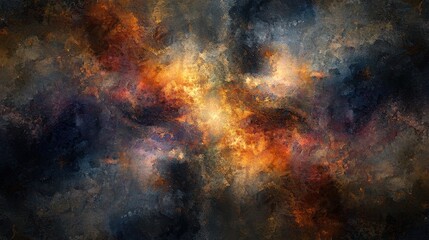 Obraz premium Dark Abstract Contemporary Background with Moody Color Blends