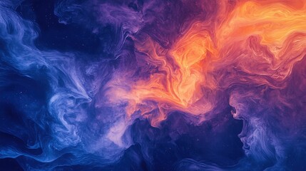 Fototapeta premium Dreamlike Surreal Abstract Background with Colorful Swirls and Textures