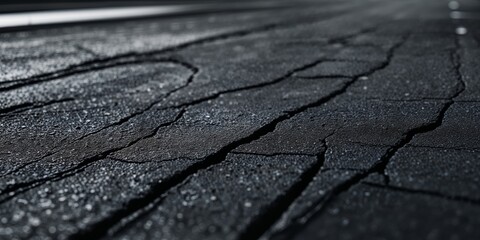 dark textured asphalt road surface abstract expressionism.