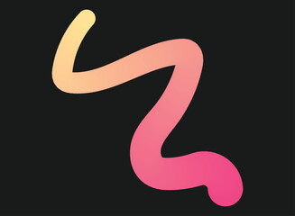 Fototapeta premium Illustration of an Fluid Line Gradient