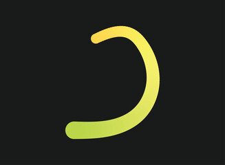 Naklejka premium Illustration of an Fluid Line Gradient