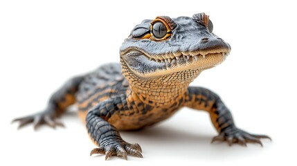 Obraz premium Baby Alligator Studio Shot