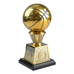NBA Championship Trophy: Gold on trasparent background