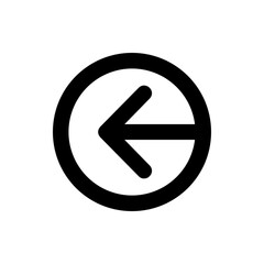Left Arrow Line Icon