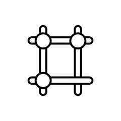 Light Contrast Adjust Icon – Representing Image Editing, Display Settings, and Contrast Control