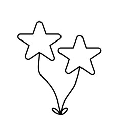 Balloon outline icons
