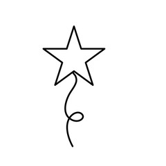 Balloon outline icons
