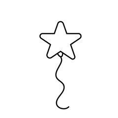 Balloon outline icons
