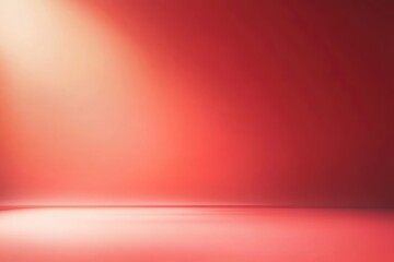 Fototapeta premium Soft red gradient background, evenly lit, smooth transitions, subtle warm glow, modern and minimalistic.