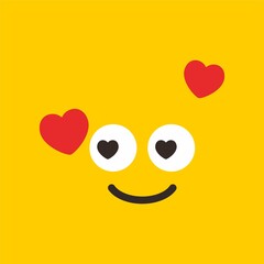 set emoticon emoji flat icon