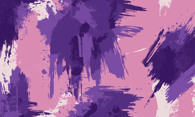 Obraz premium Modern vector style artwork featuring a background of rough, thick brushstrokes in blue and pink, creating a textured and dynamic design, easily editable.