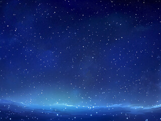Fototapeta premium A breathtaking view unfolds in the depths of the universe, showcasing a brilliant blue galaxy filled with shimmering stars. The vastness speaks of cosmic wonder and beauty