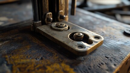 Industrial machines feature precision engineering during the metalworking process