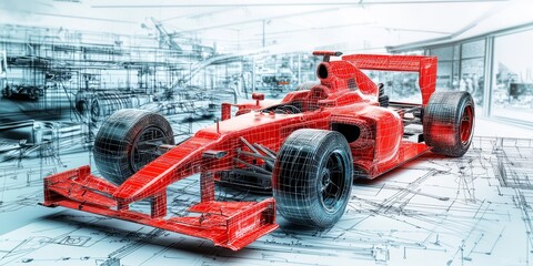 Behind the Scenes: Constructing a Formula 1 Car from Blueprints