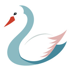 white swan on the water