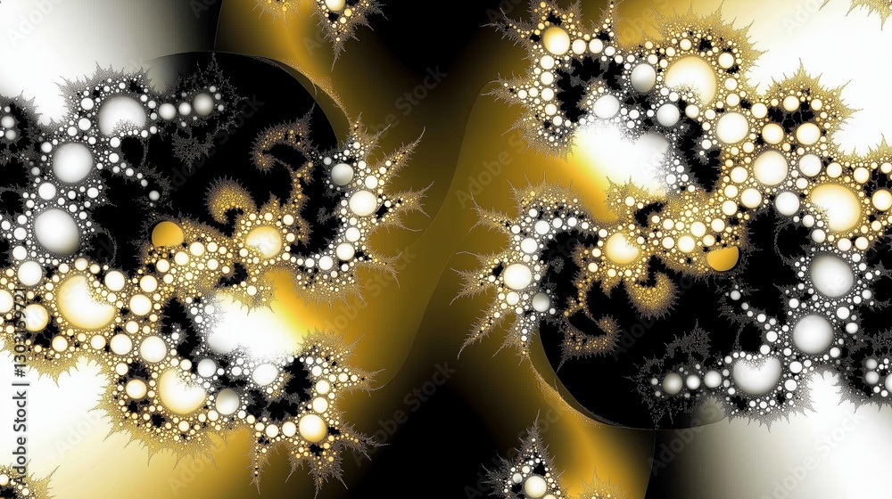 Poster The image is a colorful abstract piece with gold and white swirls. The gold and white colors create a sense of movement and energy, while the swirls add a sense of depth and complexity. AI generated