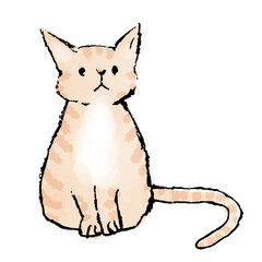 トラ猫のイラスト