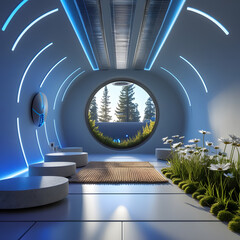 This ultra-modern architectural marvel blends seamless design with advanced technology, creating a future-ready living space where comfort is invisible yet omnipresent.