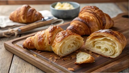 fresh baked croissants