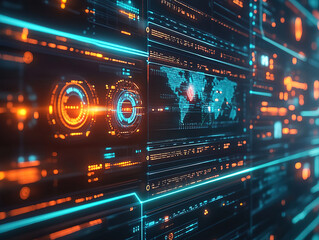 Fototapeta premium AI-powered software for business analytics and data visualization