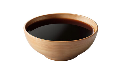 Soy sauce in bowl isolated on Cutout background.PNG