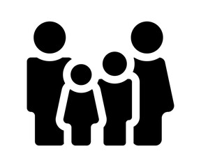 Family icon. Vector family illustration.