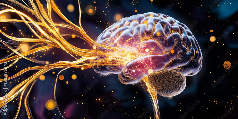 Poster an intricate representation of a neural network captures the essence of artificial intelligence, wit