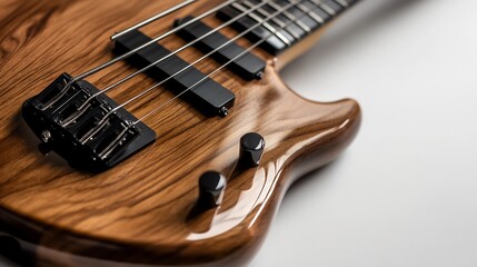 acoustic guitar isolated on white background