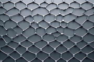 Elegant Grey Background Design with Composite Technology Mesh for Modern Communication Concepts