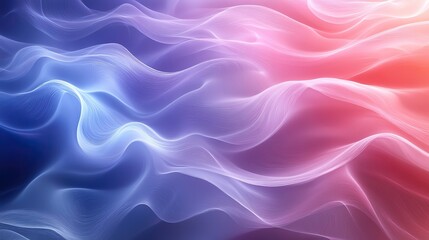 abstract background with smooth lines in blue pink and white colors