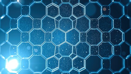 Hexagonal Pattern with Sparkling Effects