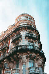 Ornate Building with Balconies
