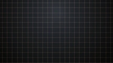 Seamless black grid pattern on dark background with symmetrical squares