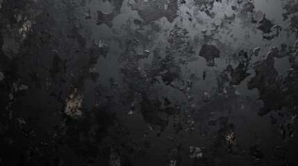 Dark grungy textured surface with black and gray abstract patterns