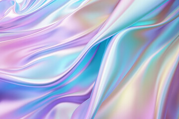 Rainbow colored holographic wrinkled rainbow foil generative ai