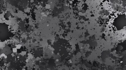 Obraz premium Abstract gray and black grunge texture with irregular patterns and brush strokes