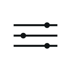 Options icon, Sharp icon vector