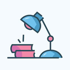 Study Icon Design in Color Style