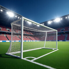 Fototapeta premium Revolutionizing Football Officiating with Smart Goalposts
