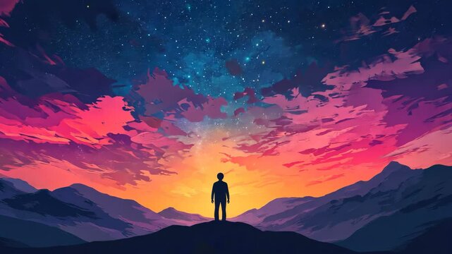 Searching for the meaning of life. The philosophy of living happily. Being with oneself to reflect on past experiences.