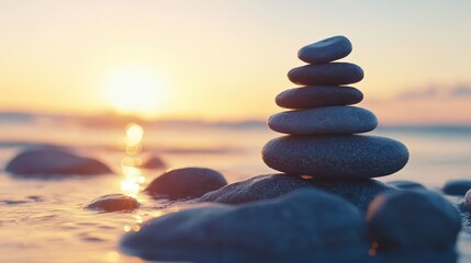 Serene Stone Massage Therapy in Spa Setting