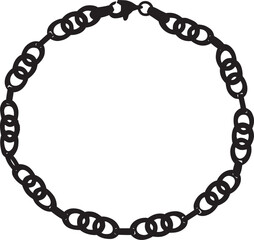 chain link frame isolated